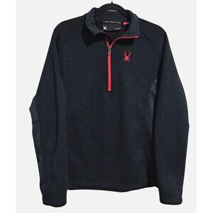 Spyder Outbound Half-Zip Sweatshirt Pullover Men Size M Red Logo & Trim Activewe